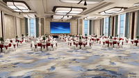 Vente en gros de tapis design moderne Tapis de luxe 5 étoiles couloir hall d'hôtel Tapis Axminster mur à mur pour le salon