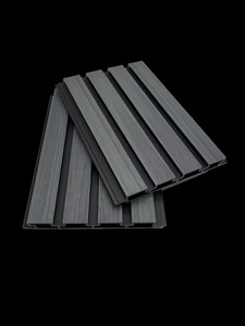 Revestimiento de Pared WPC Europeo Moderno, Paneles de Pared Encastrables, Resistentes al Agua, Decorativos para Exteriores, Color Negro - Product Image 6