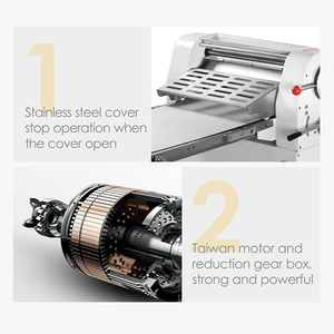 Macchina Stendipasta Elettrica Commerciale da 520 mm per Panetteria, Croissant, Pizza e Pasticceria - Product Image 3