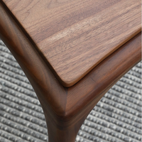 Chaise de salle à manger en bois massif personnalisable, vente en gros d'usine, chaise simple de luxe pour la maison avec dossier et coussin moelleux