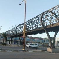 Structure en acier préfabriquée, ossature légère en treillis, auvent de tribune pour stade sportif, bâtiment métallique pour football ASTM Andy