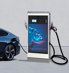 Station de recharge rapide DC pour véhicules électriques, sur pied, à double borne, avec grand écran, 120KW 160KW 180KW, CCS2 CCS1 GBT Chademo, vente en gros usine, prix compétitif - Product Image 1