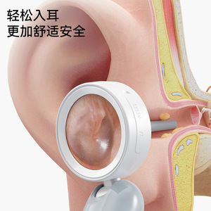 Smart Display Ear Canal Detector 1080P HD 90 Degree Rotatable Head With 12 Check Accessories For Home Use - Product Image 3