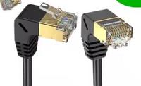 Extendeur Ethernet RJ45 mâle à femelle montage sur panneau Cat6/Cat5e/Cat5 Ethernet LAN câble d'extension réseau 1ft/30cm CAT5