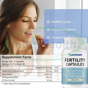 Ausreson Oem Vrouwen Vruchtbaarheid Capsule Voedingssupplementen Vitaminen Myo Inositol Vruchtbaarheid Capsule - Product Image 3