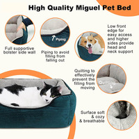 Petit coussin amovible réversible Tapis de lit pour animaux de compagnie Fond antidérapant lavable et confortable avec motif animal pour chiens et chats