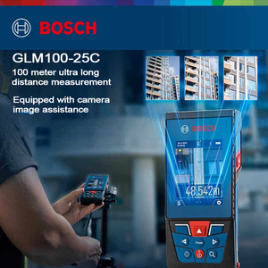 Medidor Láser GLM100-25C de 100m de Largo Alcance con Visor Digital, Sincronización IP54, Herramienta de Medición Profesional para Exteriores - Product Image 6