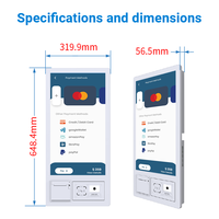 Kiosque tactile en libre-service pour intérieur, écran tactile capacitif 10 points, affichage LED haute résolution, SDK multi-OS, 21,5 pouces