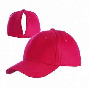 Sporty Outdoor <b>Sunscreen</b> Magnetic Closure Ponytail Hole Baseball Dad Hat Wholesale Women Lady Girls Running Baseball Caps - Product Image 1
