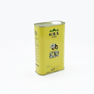Lata de Metal Rectangular de 1L para Aceite de Oliva, con Logotipo Personalizado, Apta para Alimentos, con Impresión Offset - Product Image 2