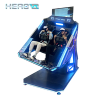 Simulador de Vuelo Metálico Giratorio de 360 Grados para 2 Jugadores HEROVR VR Business, Máquina de Juego Educativa para el Hogar y Parques Temáticos Interiores