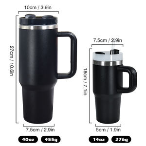 Tazas Térmicas Personalizadas con Logotipo, Tazas de Café Aisladas de 14 oz con Asas, Vasos Personalizados con Grabado Láser - Product Image 5