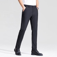 Pantalon de golf anti-rides pour homme en soie glacée, rafraîchissant, hydrophobe, coupe ajustée, joggers, vêtements imperméables, pantalon de travail