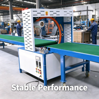Machine d'emballage horizontal à commande servo de haute précision, équipement d'enroulement de profilés stable pour l'extrusion d'aluminium