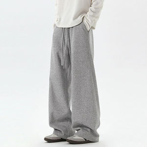 <span class=keywords><strong>Pantaloni</strong></span> <span class=keywords><strong>Cargo</strong></span> Sportivi a Gamba Larga, Fornitore di Abbigliamento Maschile con Logo Personalizzato, <span class=keywords><strong>Pantaloni</strong></span> Casual Retrò Larghi in Felpa Francese per <span class=keywords><strong>Uomo</strong></span> - Product Image 1