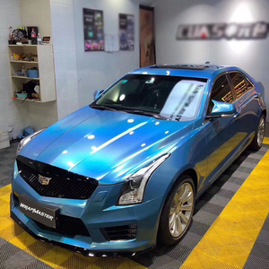 WRAPMASTER Vinilo Adhesivo para Automóviles, Azul Brillante, Iridiscente, Láser, Holográfico, Removible, 1.52*18m - Product Image 1