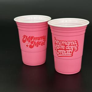 Vasos de plástico coloridos, taza de fiesta repetible desechable para Navidad, cumpleaños, boda, evento interior y exterior - Product Image 3