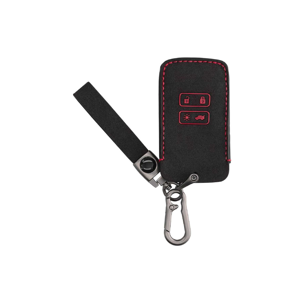 Genuine Leather Car Key Cover Case Bag for Renault - Premium Protection Style