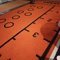 Robuster Schlitten-Rasenteppich Maßgeschneidertes Design 15MM Dicker Fitness-Schlitten-Kunstrasen-Teppich für Fitnesscenter