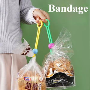 Zenidoo Attaches de scellage pour sacs alimentaires en TPE avec boucle à anneau de traction – Cordes multifonctionnelles pour la fixation et l'attachage de collations 16,2 cm 20g - Product Image 4