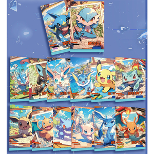 PY mới màu artboard pokemoned nhân vật nổi tiếng Pikachu gengar và eevee Fan Art Poke Mon Thẻ quà tặng mù hộp thẻ trò chơi - Product Image 6