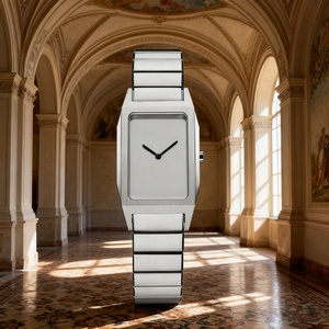 European Style Men's & Women's Couple's Waterproof Stainless Steel 10mm <b>Case</b> Quartz <b>Watch</b> with Luminous Dial - Product Image 1