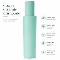 Botol Parfum Silinder Warna Logo Kustom Mewah Kapasitas 120ml Botol Kaca Kosong untuk Lotion Kosmetik Parfum