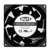 TÜV UL 8038 Axiallüfter Hoher Luftdurchsatz 80x80x38mm DC-Lüfter 12V Kugellager PBT-Flügel PWM OEM für Industrielle Kühlsysteme