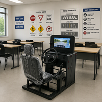 Simulateur de conduite automobile à vente directe, machine d'entraînement pour écoles de conduite et pratique de la conduite