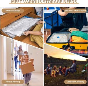 Travel Europe Style Multifunction Clothing <b>Vacuum</b> Compression Storage <b>Bag</b> Foldable Dust-proof Transparent PA+PE Material - Product Image 4
