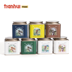 Boîtes hermétiques carrées de qualité alimentaire Tianhui pour le stockage des sachets de thé Earl Grey Tea Black Tea Container - Product Image 6