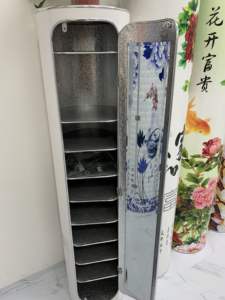 リビングルーム回転靴キャビネット売れ筋PVC靴ラックミラーと脱臭機能付き - Product Image 3