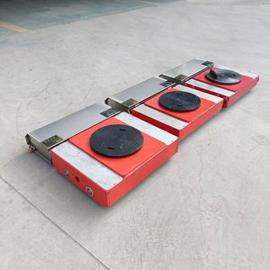 12 Ton Machinery Mover Roller <span class=keywords><strong>Dolly</strong></span> Skate 360 Placa superior giratoria Maquinaria Patín móvil Roller Tank Trolley - Product Image 3