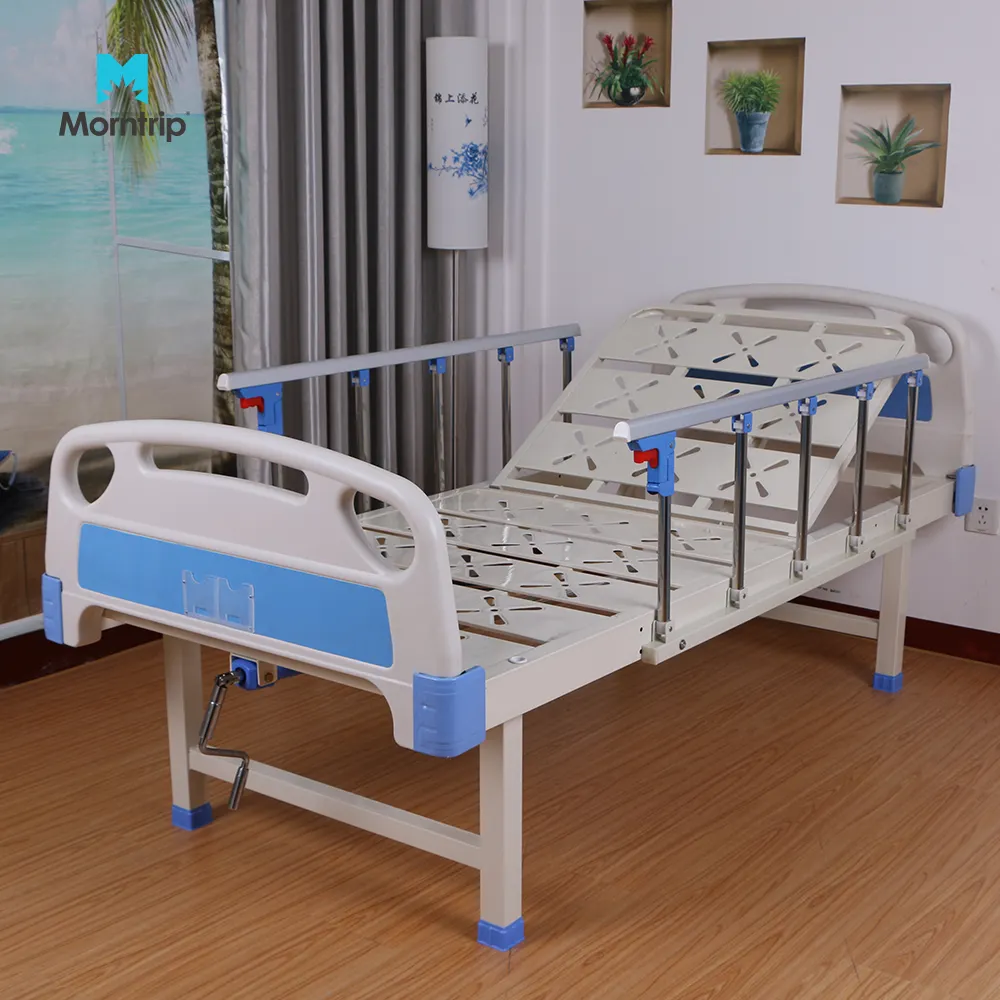 Tempat Tidur Perawatan Rumah Sakit, Tempat Tidur Dibayar Punggung Engkol Tangan Manual Satu Fungsi