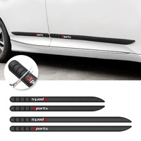 Bandes de protection latérales de voiture en PVC découpables avec logo sportif, anti-collision, anti-rayures, autocollantes, pour carrosserie