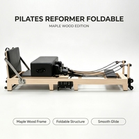 MJD M103A Cadillac Reformer Pilates Bed Oak Foldable Portable Adjustable Health Body Home Studio Commercial Use Yoga Training