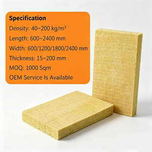 Panneau <span class=keywords><strong>de</strong></span> <span class=keywords><strong>laine</strong></span> <span class=keywords><strong>de</strong></span> roche non revêtu <span class=keywords><strong>de</strong></span> style moderne 60 mm 100 kg/m3 Isolation thermique pour façade murale extérieure - Product Image 3