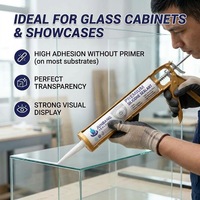 Scellant en silicone neutre professionnel à haute élasticité, scellant de construction pour l'étanchéité des fenêtres et des portes 95014