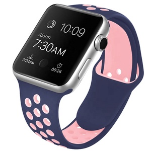 millimetri Doppio Del Silicone di Colore per la <span class=keywords><strong>Serie</strong></span> di <span class=keywords><strong>Apple</strong></span> 6/5/4/3 44mm 40mm Vigilanza di <span class=keywords><strong>Sport</strong></span> Della Cinghia - Product Image 4