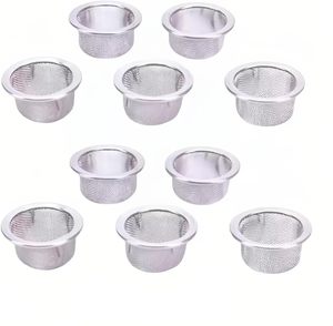 Capsules filtrantes en maille pour tuyaux en acier inoxydable 304, éléments filtrants réutilisables de 16 mm, lot de 10 pour un flux d'air fluide et l'entretien des tuyaux - Product Image 1