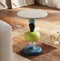 Table d'appoint minimaliste italienne en forme de branche d'aubépine, table d'angle miniature créative en fibre de verre pour salon