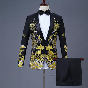 Traje de cinco colores disponibles, traje de hombre, estilo chino, <span class=keywords><strong>matrimonio</strong></span> adulto, cantante, escenario, coro, Anfitrión, <span class=keywords><strong>trajes</strong></span> de vestir <span class=keywords><strong>para</strong></span> boda - Product Image 6