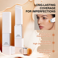 Stick de fond de teint double embout thermo-sensible, éclaircissant, non gras, crème de fond de teint, maquillage en marque privée