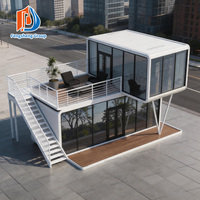 Unité modulaire préfabriquée en forme de capsule spatiale Apple, conçue sur mesure avec système d'isolation acoustique pour hôtel en zone touristique