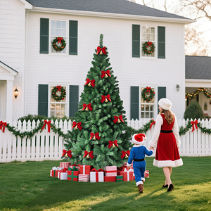 <span class=keywords><strong>Sapin</strong></span> <span class=keywords><strong>de</strong></span> Noël avec des rubans en velours bleu et des décorations rouges et bleues, parfait <span class=keywords><strong>pour</strong></span> les fêtes <span class=keywords><strong>de</strong></span> fin d'année - Product Image 5