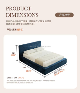 Surmatelas en mousse haute densité compressible, cadre de lit souple, tête de lit murale à velcro, housse lavable, cadre de lit souple - Product Image 3