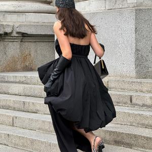 Vestido Mini Elegante de Lujo para Mujer, Personalizado, de Alta Calidad, Sólido, Natural, Ecológico, Informal, para Fiestas, Uso Diario, Venta al por Mayor, de Una Pieza - Product Image 2