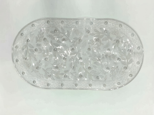 Alfombrilla de baño ovalada antideslizante de PVC con ventosas, transparente, para cocina, bañera, ducha, piscina, hogar, alfombras de baño de lujo en stock, alfombra de suelo - Product Image 4