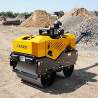Prix usine 800 kg Rouleau compresseur vibrant compact de 800 kg pour la construction routière et l'asphalte