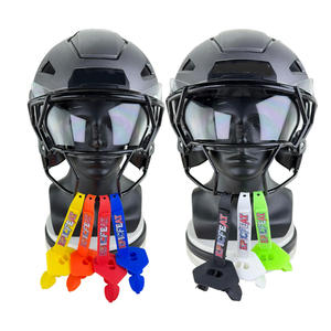 Protège-dents <span class=keywords><strong>de</strong></span> <span class=keywords><strong>Football</strong></span> <span class=keywords><strong>américain</strong></span>, personnalisé et bon marché, protection buccal pour jeunes et adultes avec sangle <span class=keywords><strong>de</strong></span> <span class=keywords><strong>casque</strong></span>, 20 pièces - Product Image 2